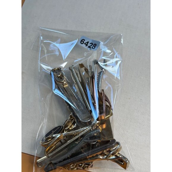 Vintage Mens Tie Clips & Chain Assortment - Picture 2 of 16